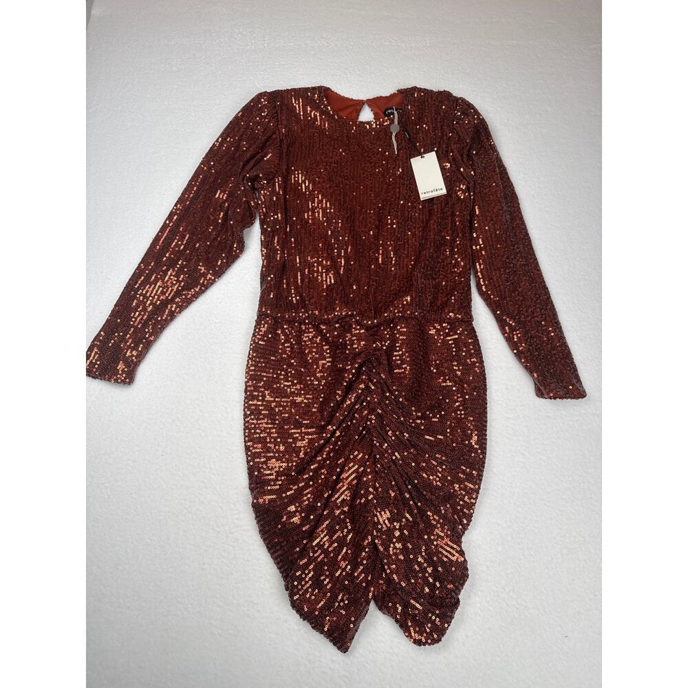 Retrofete bronze Flynn sequin dress size S NWT - Picture 2 of 10